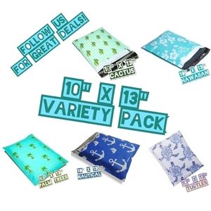 100 Mix 10x13 Poly Mailers (20 ea)